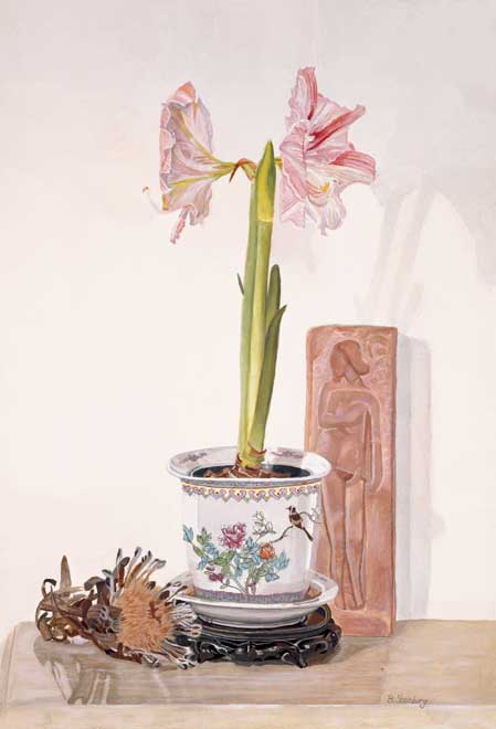 Orchids and Protea giclee fine art reproduction